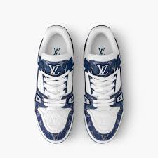 Louis Vuitton Trainer 'Navy Monogram Denim'
