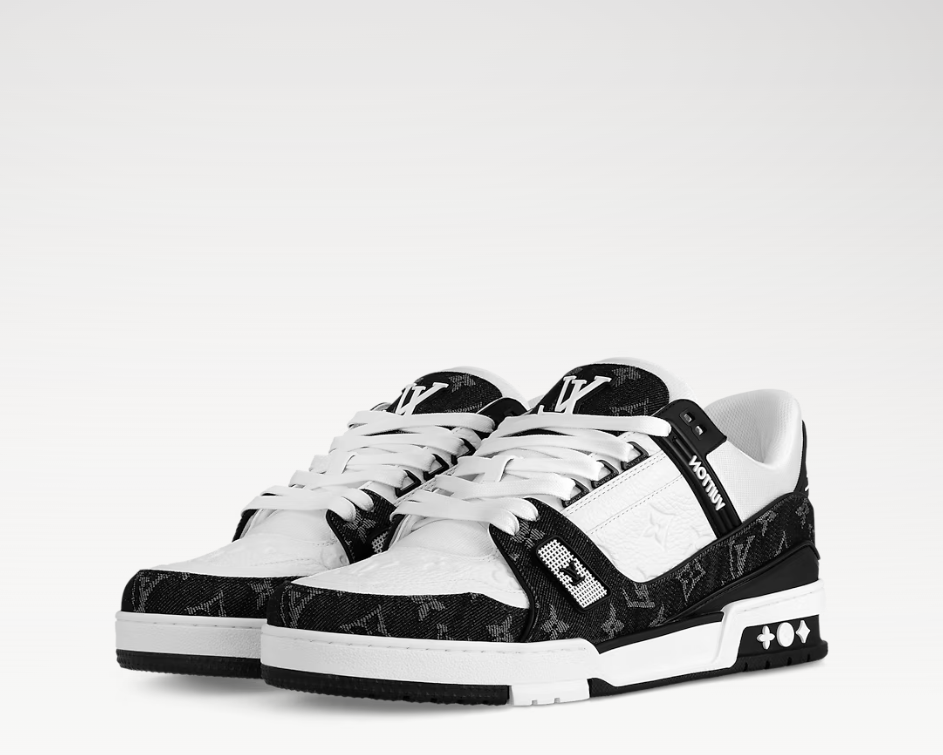 LV Trainer Sneaker 'Black Monogram Denim'